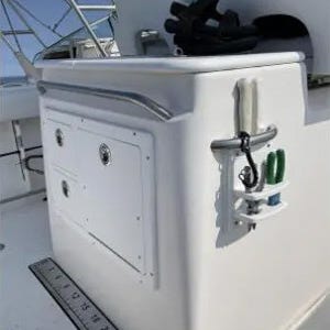 Tackle box with knife holder