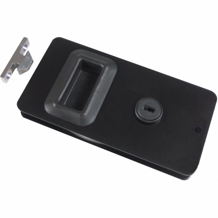 Black Sliding Cabin Door Latch 5.625" x 2.875" Black Sliding Cabin Door Latch 5.625" x 2.875"