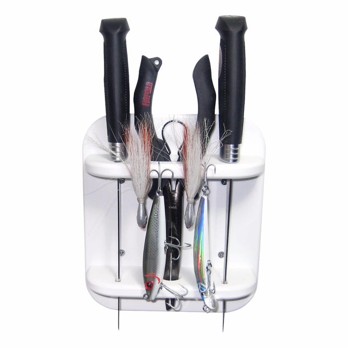 2 Knife, Pliers, and Lure Holder 7.5" x 6.5" 2 Knife, Pliers, and Lure Holder 7.5" x 6.5"