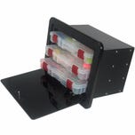 Black Acrylic Tackle Box with 3 Plano Trays