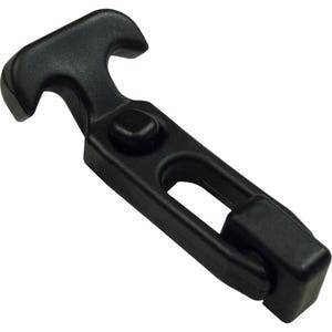 Black Rubber Draw Latch Concealed Mounting