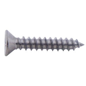 Chrome Plated Stainless Steel Screws - #10 Flat Head