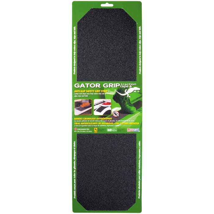 Gator Grip Anti-Slip Safety Grit Strip 6" x 21" - Black Gator Grip Anti-Slip Safety Grit Strip 6" x 21" - Black