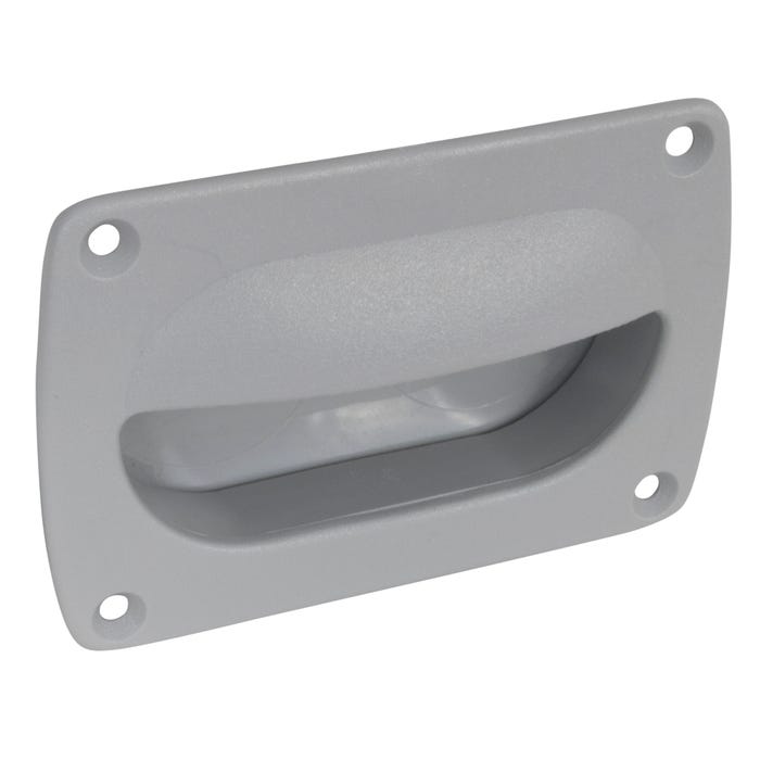 Grey Flush Pull Handle 3.625" x 2.375" Grey Flush Pull Handle 3.625" x 2.375"
