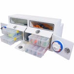 Leaning Post Tackle Unit - 4 Tray with Storage