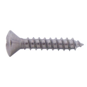 Chrome Plated Stainless Steel Screws - #8 Oval Head