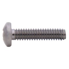 Chrome Plated Stainless Steel Machine Screws - #8-32 Pan Head Bolts