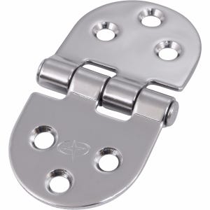 Stainless Steel Swagged Flush Mount Butt Hinge 3" x 1.5"