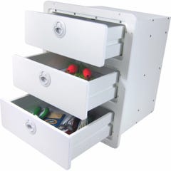 Three Drawer Storage Unit