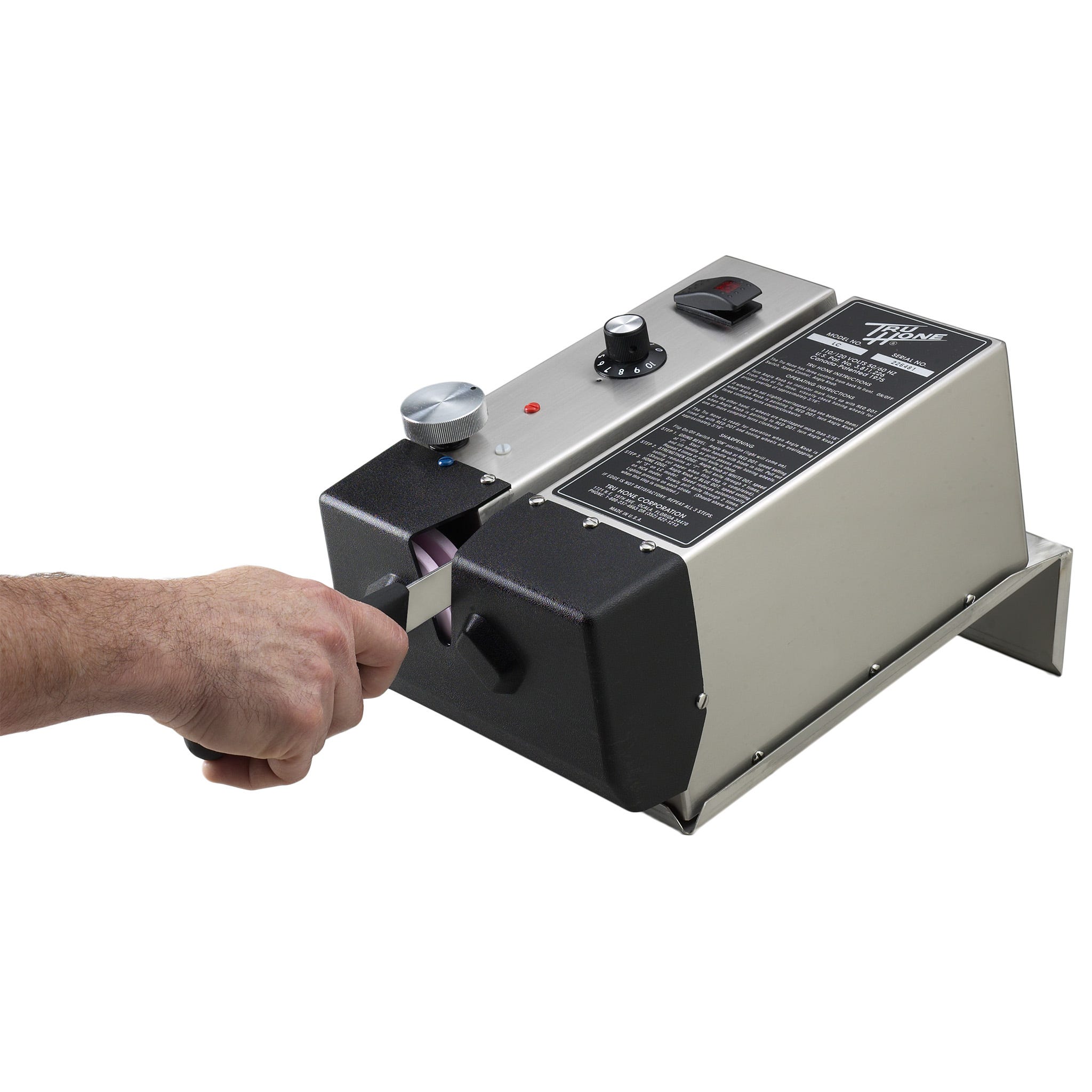 Commercial electric shop knife sharpener
