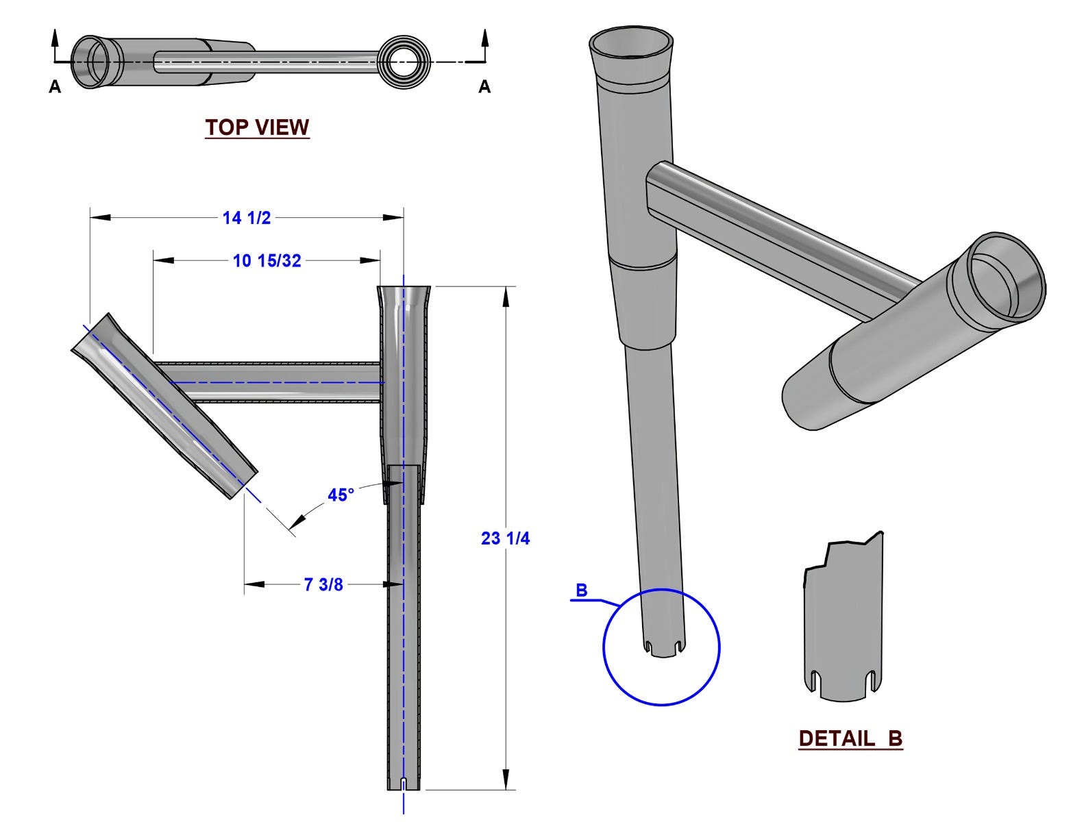 2 Rod Spreader Outrigger Rod Holder