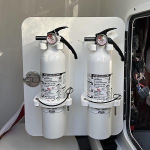 fire extinguisher mounting bracket