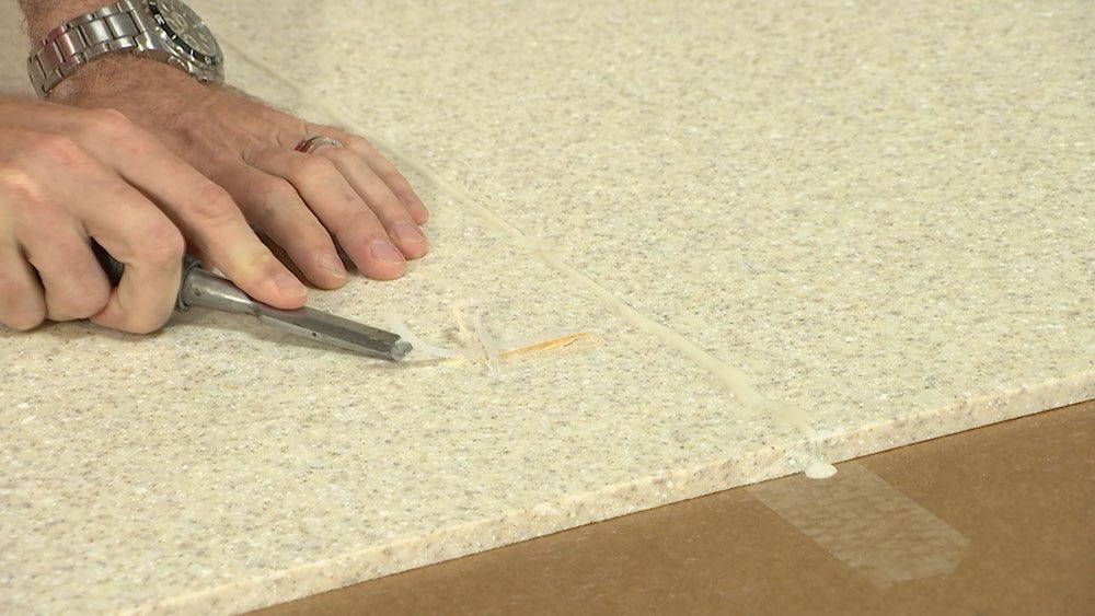 Hard Seaming Solid Surface Adhesive