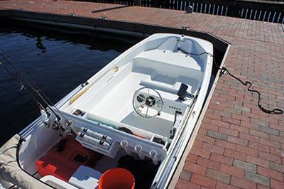 new starboard interior kit installed on a 13 foot Boston Whaler