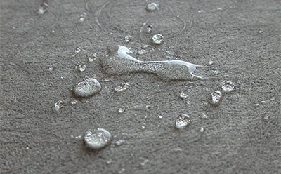 Coosa board absorbs virtually no water 