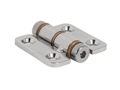 Friction hinges allow similar functionality to a gas shock