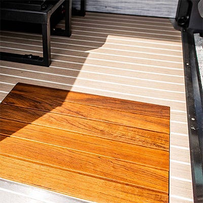 Lonmarine Wood installed on an RV floor