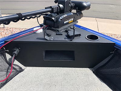 tracker boat front upgrade with king starboard