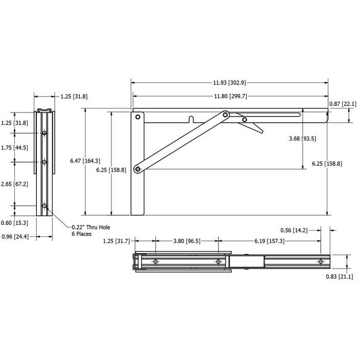 Stainless Steel Folding Table Bracket