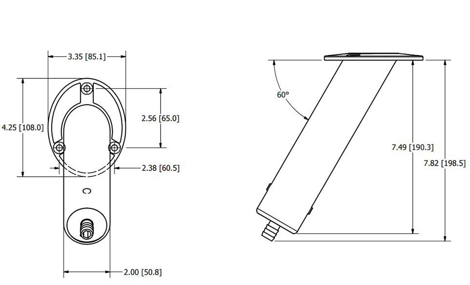 Stainless Steel Rod Holder 30 Degree