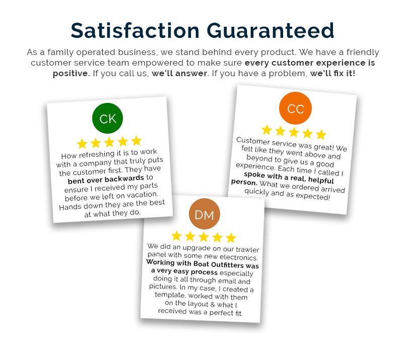 Satisfaction Guarantee